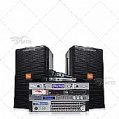 Small Commercial live performance sound system-D